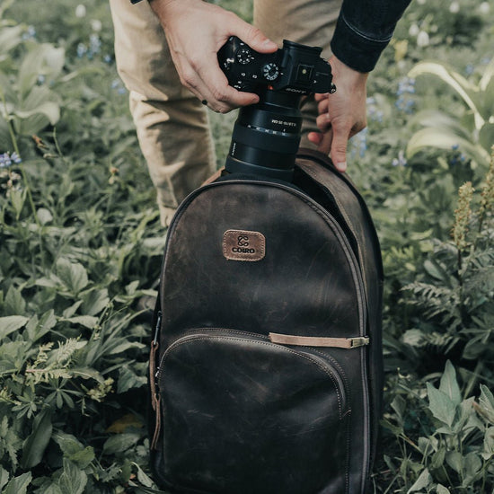 Everyday Camera Backpack Brown - Coiro Shop