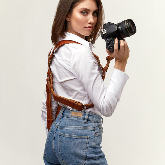 Tan Dual Camera Harness Used - Coiro Shop